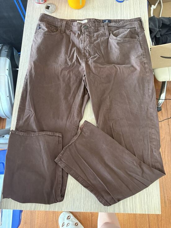 Ag Adriano Goldschmied Other - AG Adriano Goldschmied The Graduate Jeans Mens 38x32 Brown Straight Leg Denim